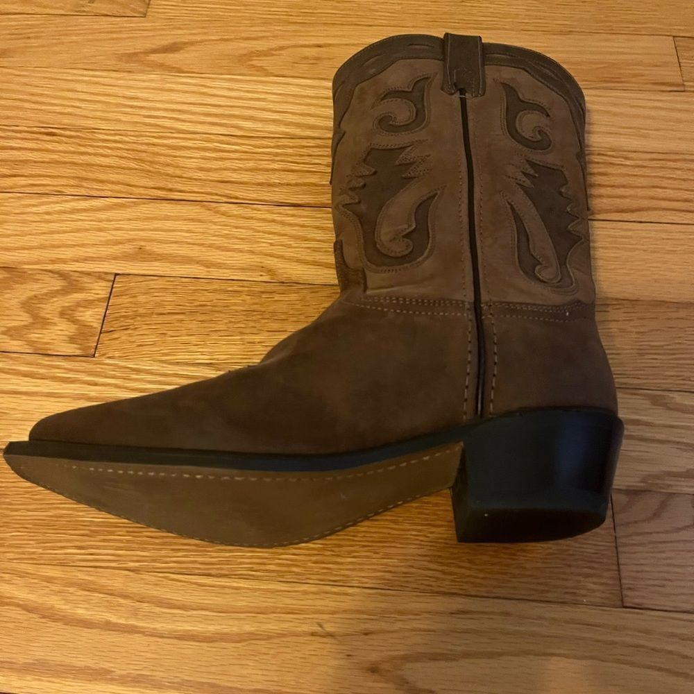 Laredo brown leather and suede cowboy boots from Nashville Boot & Co. - Picture 11 of 16